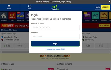 wasafibet login